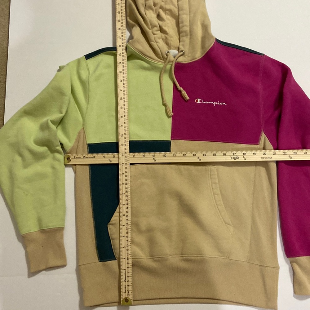 Champion Reverse Weave Color Block Hoodie Size M - image 1